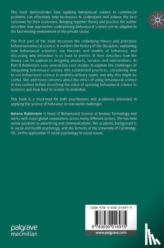 Rubinstein, Helena - Applying Behavioural Science to the Private Sector