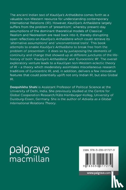 Shahi, Deepshikha - Kautilya and Non-Western IR Theory