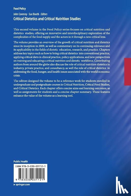  - Critical Dietetics and Critical Nutrition Studies