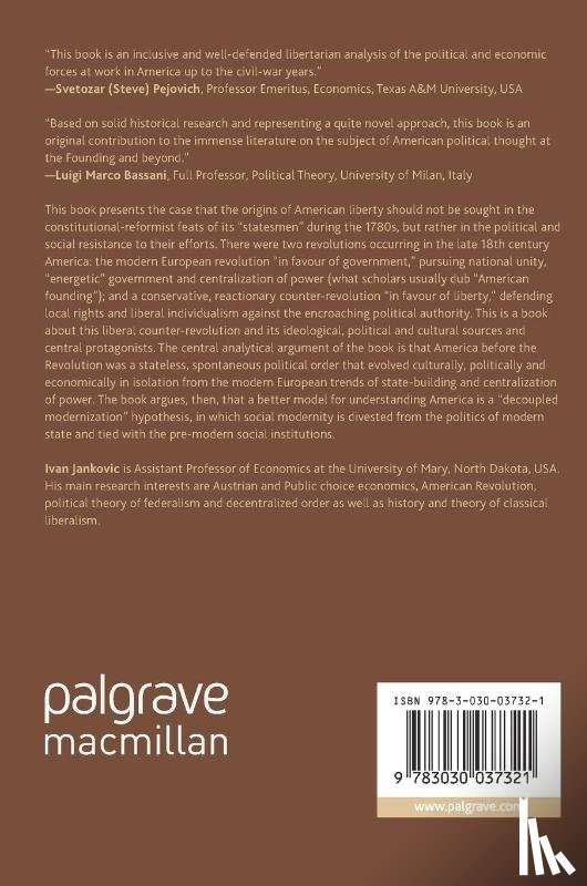 Jankovic, Ivan - The American Counter-Revolution in Favor of Liberty