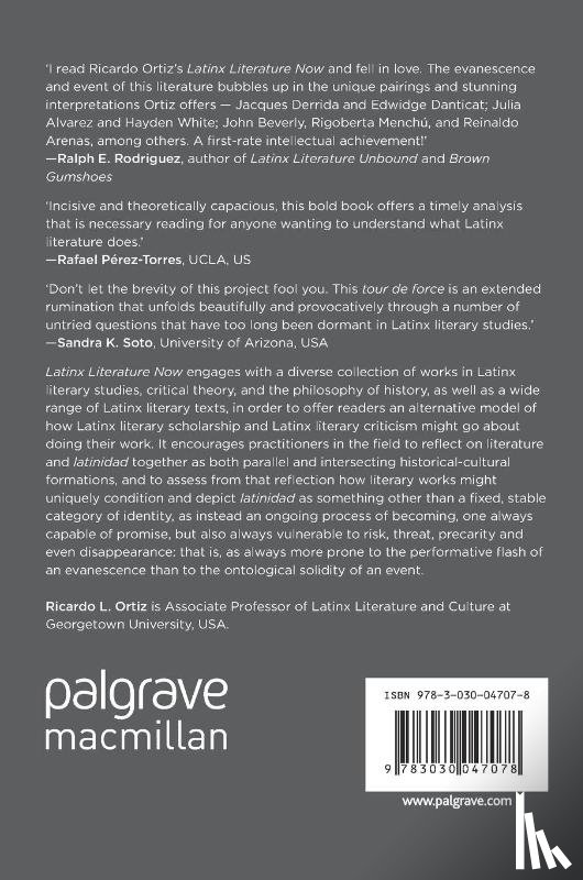 Ortiz, Ricardo L. - Latinx Literature Now