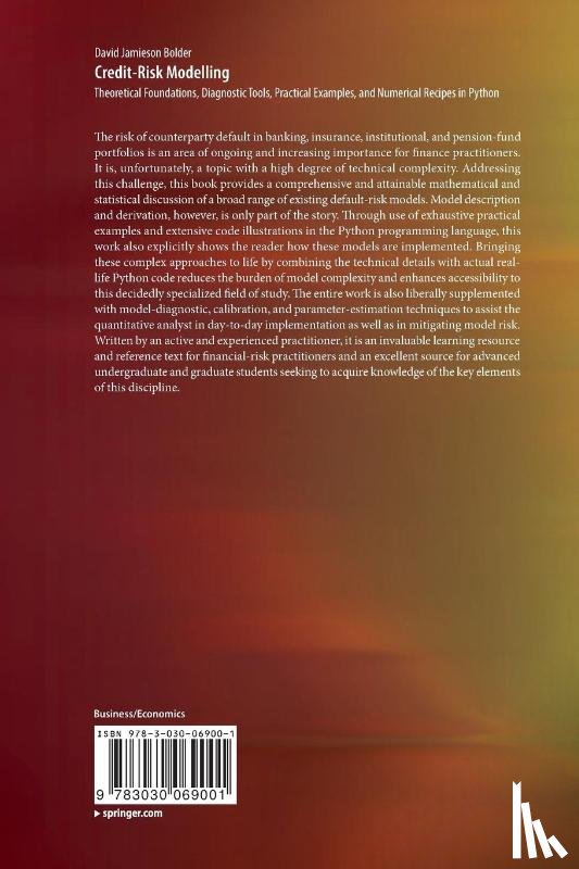 Bolder, David Jamieson - Credit-Risk Modelling