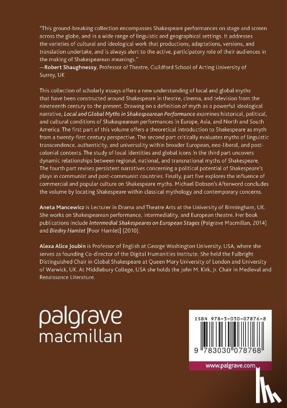  - Local and Global Myths in Shakespearean Performance