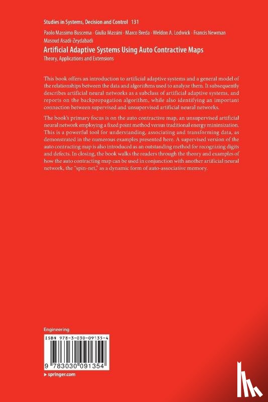 Buscema, Paolo Massimo, Massini, Giulia, Breda, Marco, Lodwick, Weldon A. - Artificial Adaptive Systems Using Auto Contractive Maps