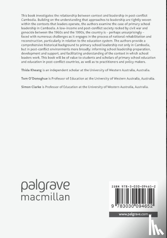 Kheang, Thida, O'Donoghue, Tom, Clarke, Simon - Primary School Leadership in Cambodia