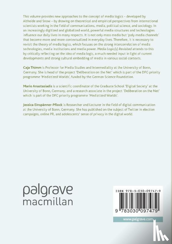  - Media Logic(s) Revisited