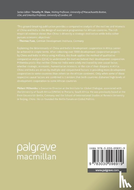 Mthembu, Philani - China and India’s Development Cooperation in Africa