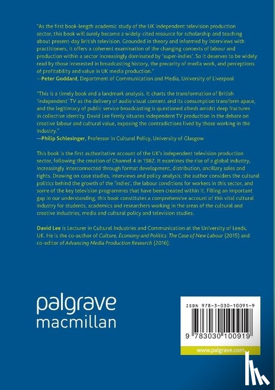 Lee, David - Independent Television Production in the UK