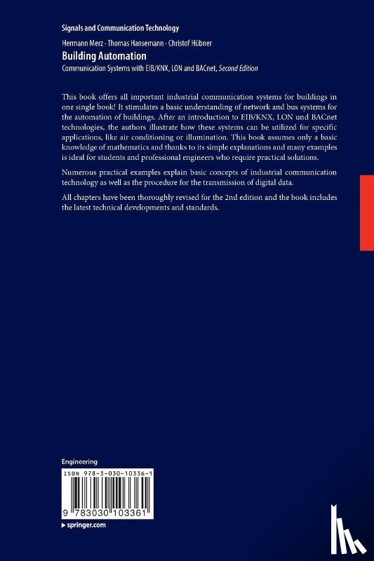 Merz, Hermann, Hansemann, Thomas, Hubner, Christof - Building Automation