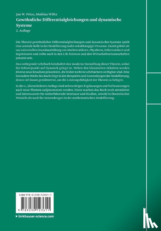 Pruss, Jan W., Wilke, Mathias - Gewoehnliche Differentialgleichungen und dynamische Systeme
