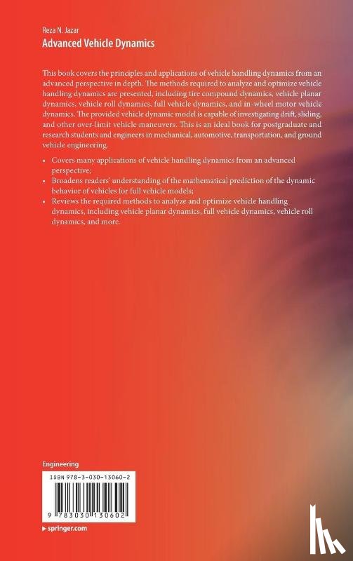 Jazar, Reza N. - Advanced Vehicle Dynamics