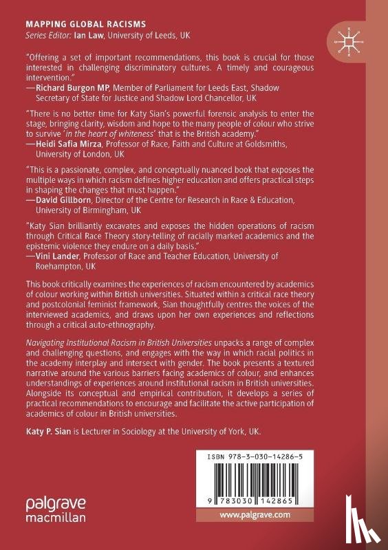 Sian, Katy P. - Navigating Institutional Racism in British Universities