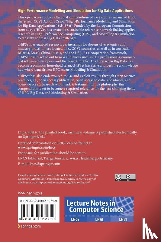  - High-Performance Modelling and Simulation for Big Data Applications