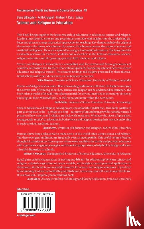  - Science and Religion in Education
