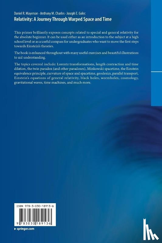 Mayerson, Daniel R., Charles, Anthony M., Golec, Joseph E. - Relativity: A Journey Through Warped Space and Time