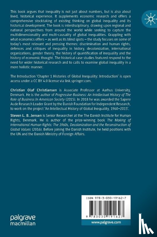  - Histories of Global Inequality