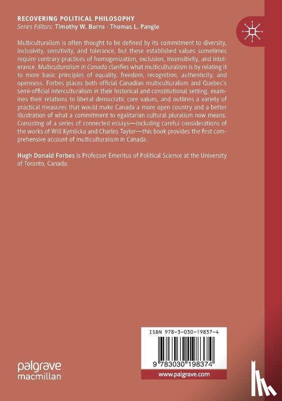 Forbes, Hugh Donald - Multiculturalism in Canada