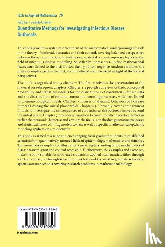 Yan, Ping, Chowell, Gerardo - Quantitative Methods for Investigating Infectious Disease Outbreaks