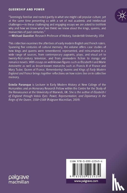  - Remembering Queens and Kings of Early Modern England and France