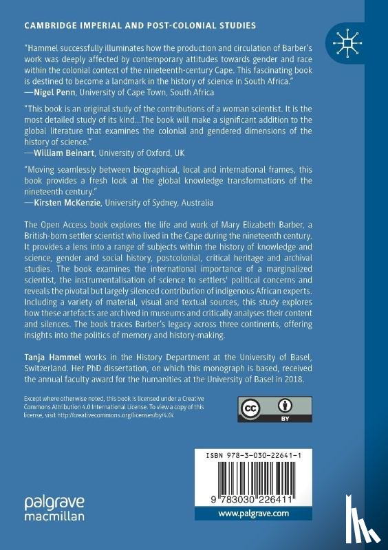 Hammel, Tanja - Shaping Natural History and Settler Society