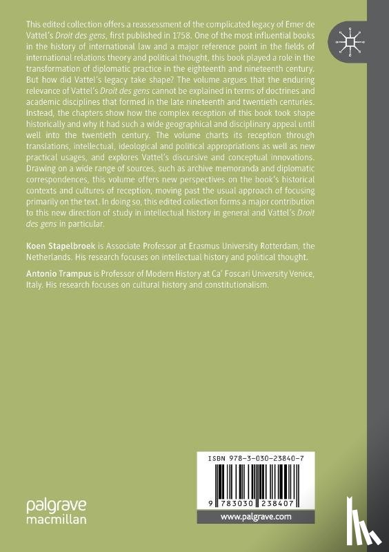 - The Legacy of Vattel's Droit des gens