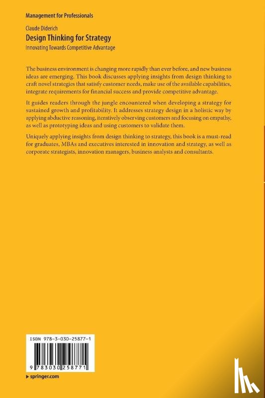 Diderich, Claude - Design Thinking for Strategy