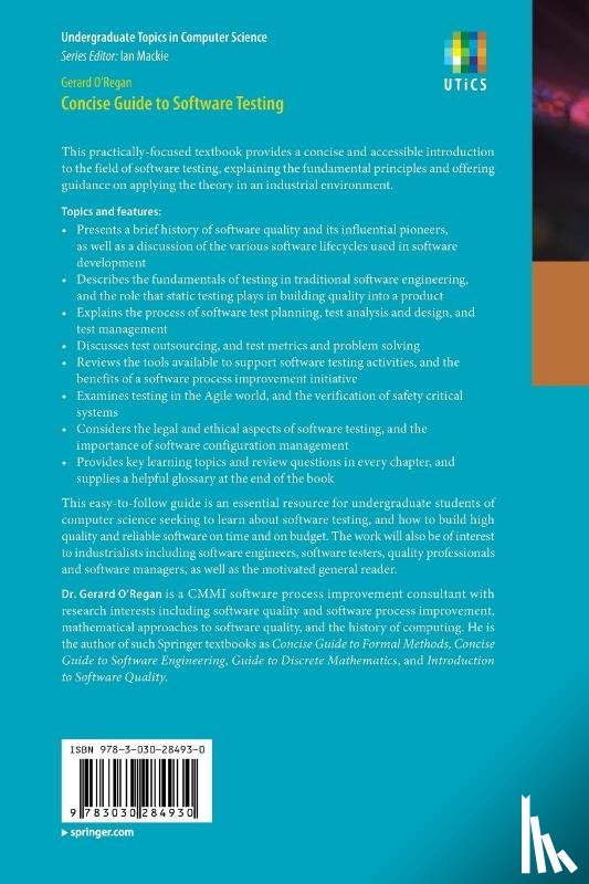 O'Regan, Gerard - Concise Guide to Software Testing