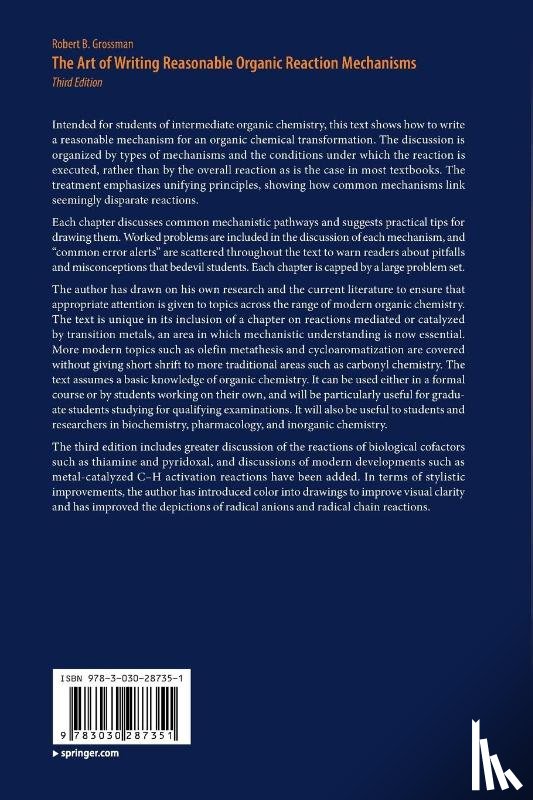 Grossman, Robert B. - The Art of Writing Reasonable Organic Reaction Mechanisms
