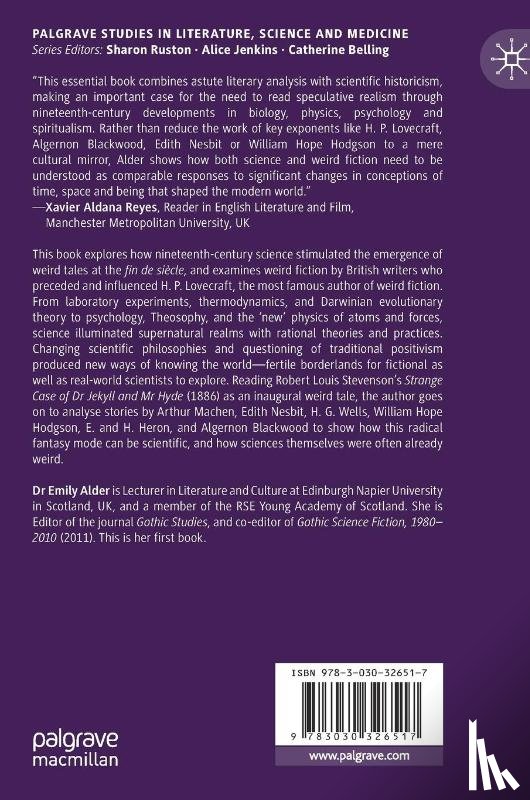 Alder, Emily - Weird Fiction and Science at the Fin de Siecle