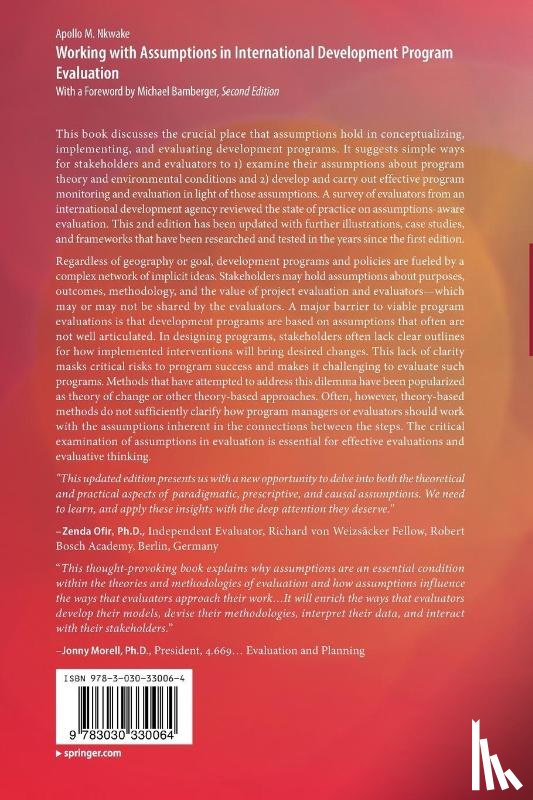 Nkwake, Apollo M. - Working with Assumptions in International Development Program Evaluation
