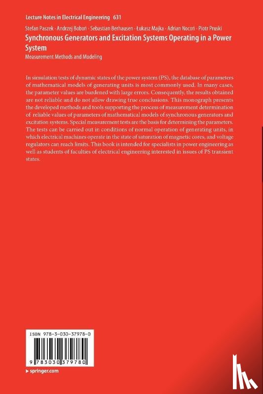 Paszek, Stefan, Bobon, Andrzej, Berhausen, Sebastian, Majka, Lukasz - Synchronous Generators and Excitation Systems Operating in a Power System