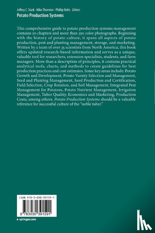  - Potato Production Systems