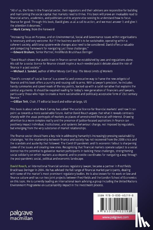 Rouch, David - The Social Licence for Financial Markets