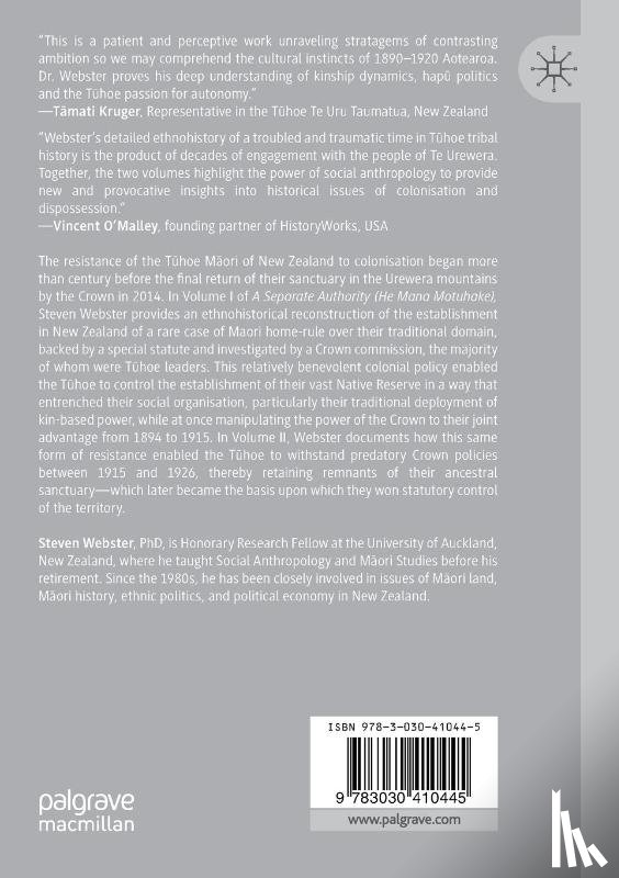 Webster, Steven - A Separate Authority (He Mana Motuhake), Volume I