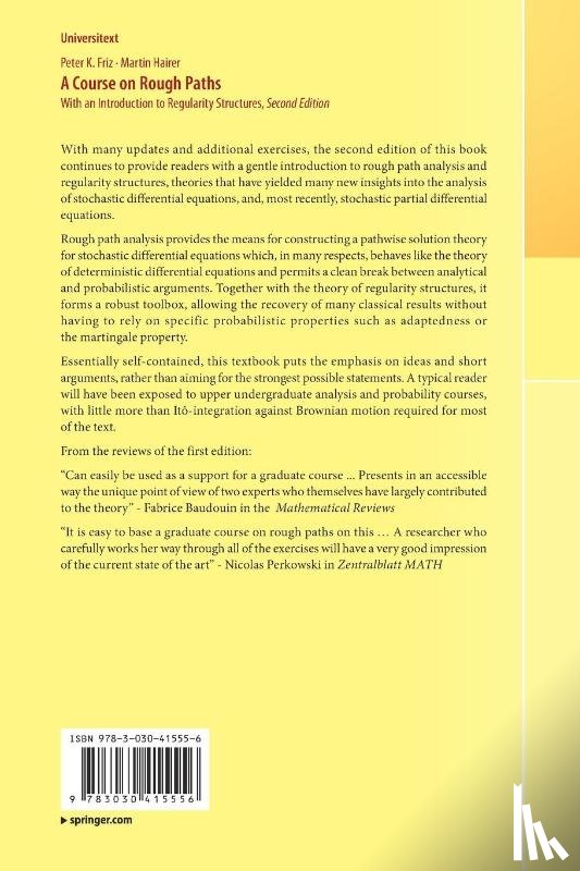 Peter K. Friz, Martin Hairer - A Course on Rough Paths