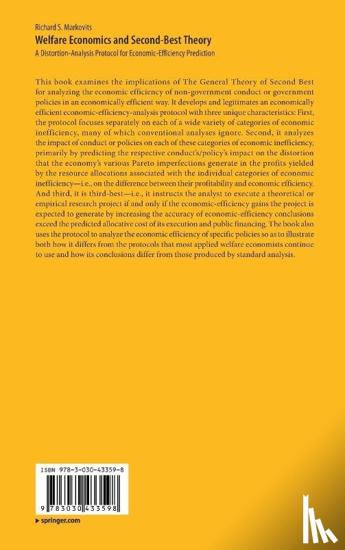 Markovits, Richard S. - Welfare Economics and Second-Best Theory