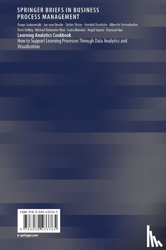 Jaakonmaki, Roope, Yun, Haeseon, vom Brocke, Jan, Dietze, Stefan - Learning Analytics Cookbook