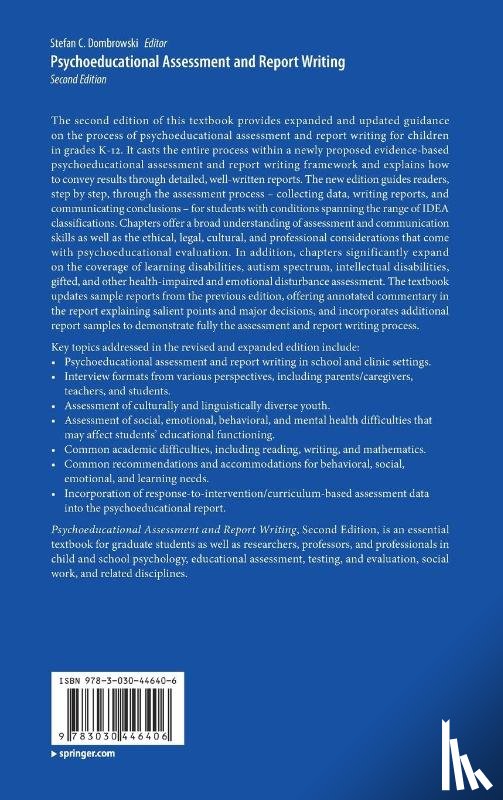  - Psychoeducational Assessment and Report Writing