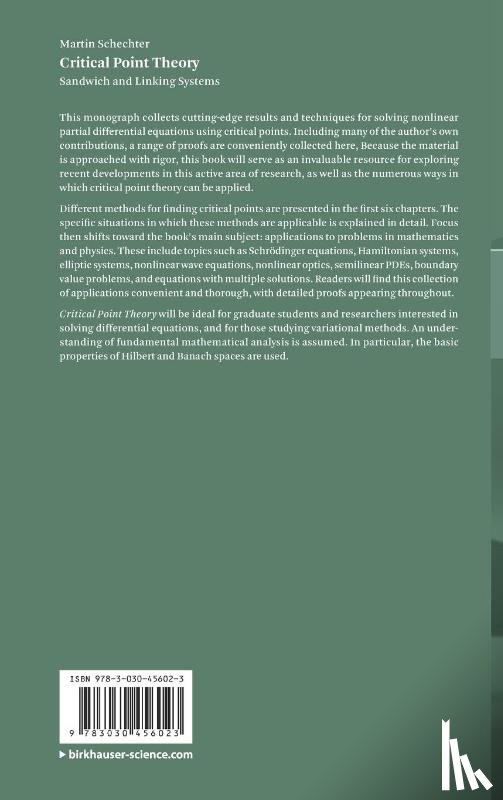 Schechter, Martin - Critical Point Theory