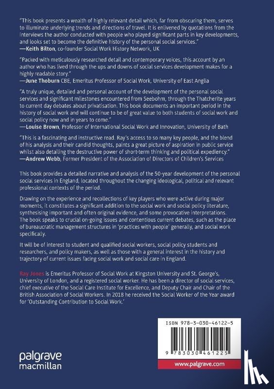 Jones, Ray - A History of the Personal Social Services in England