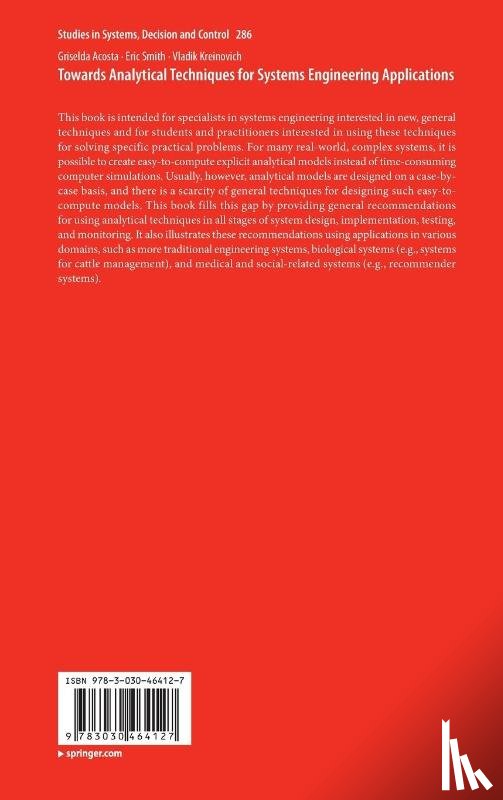 Acosta, Griselda, Smith, Eric, Kreinovich, Vladik - Towards Analytical Techniques for Systems Engineering Applications