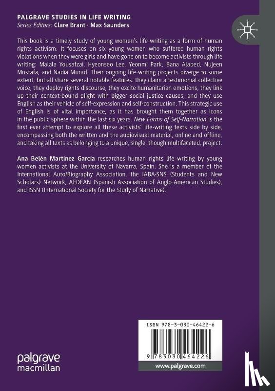 Martinez Garcia, Ana Belen - New Forms of Self-Narration
