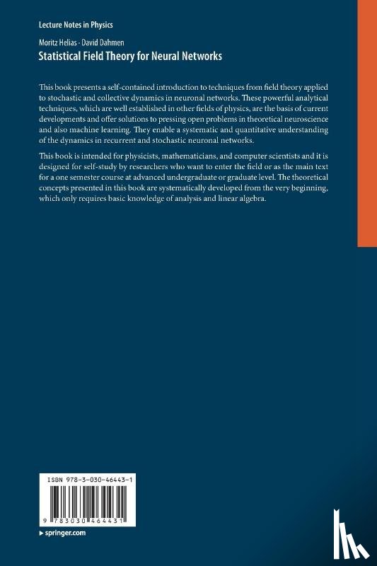 Helias, Moritz, Dahmen, David - Statistical Field Theory for Neural Networks