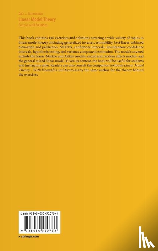 Zimmerman, Dale L. - Linear Model Theory