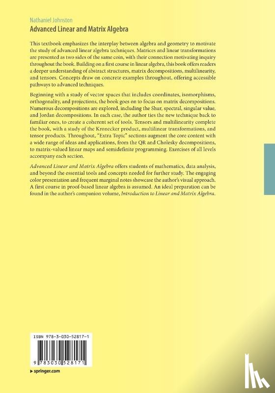 Johnston, Nathaniel - Advanced Linear and Matrix Algebra