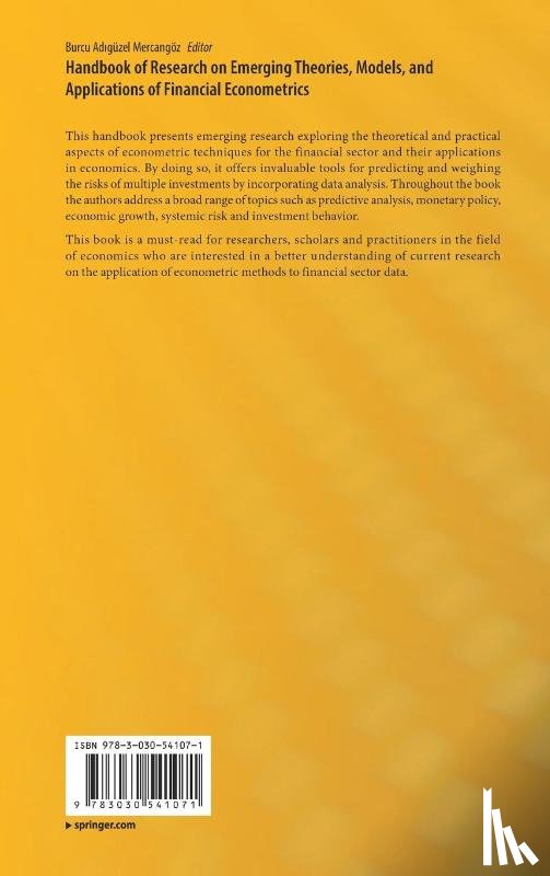  - Handbook of Research on Emerging Theories, Models, and Applications of Financial Econometrics