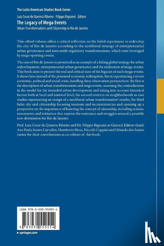  - The Legacy of Mega Events