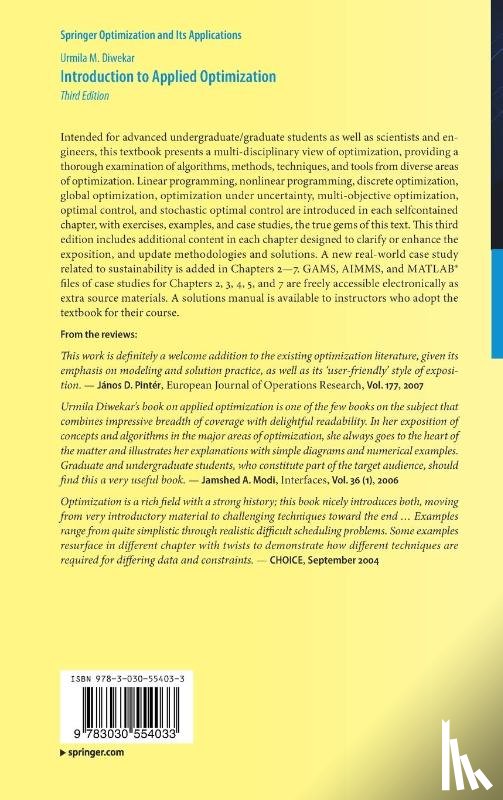 Diwekar, Urmila M. - Introduction to Applied Optimization