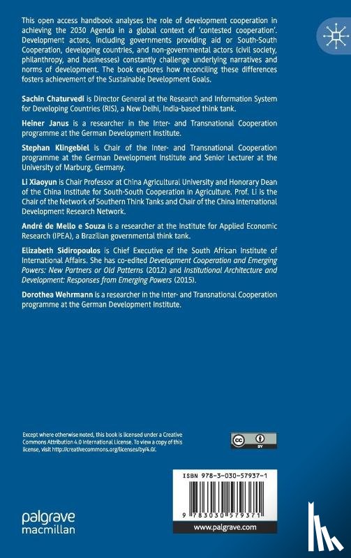  - The Palgrave Handbook of Development Cooperation for Achieving the 2030 Agenda