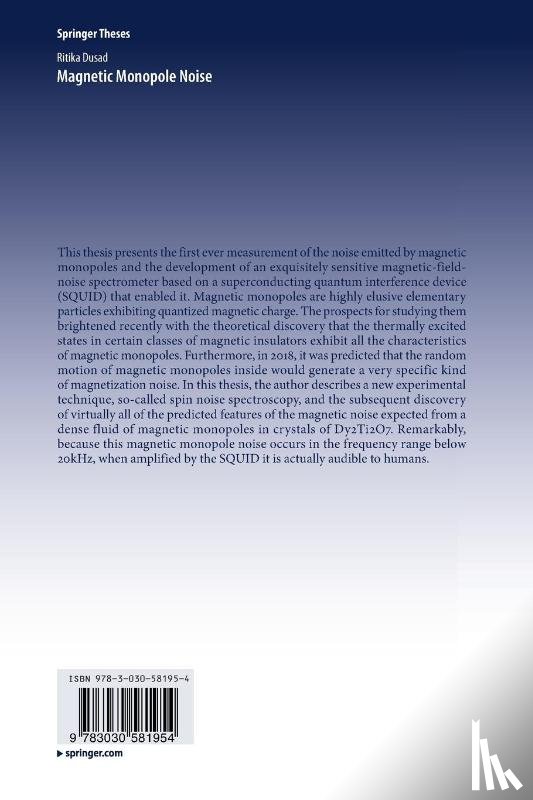 Dusad, Ritika - Magnetic Monopole Noise